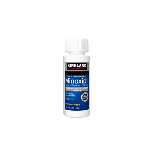 Set Tratament Minoxidil, KRK, 5%, pentru Stimularea Cresterii Parului si a Barbii, Pipeta Inclusa, 1 luna, 60ml