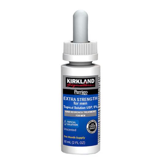 Set Tratament Minoxidil, KRK, 5%, pentru Stimularea Cresterii Parului si a Barbii, Pipeta Inclusa, 1 luna, 60ml